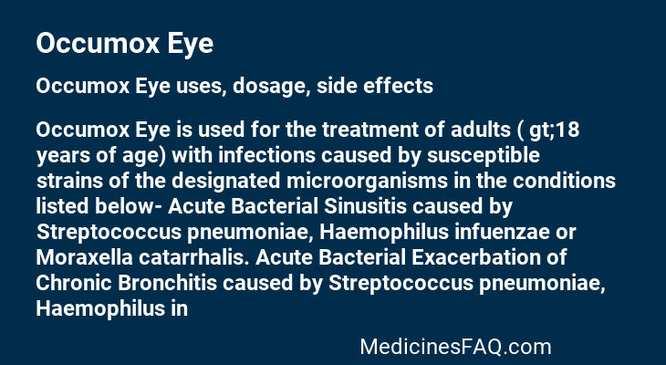 Occumox Eye