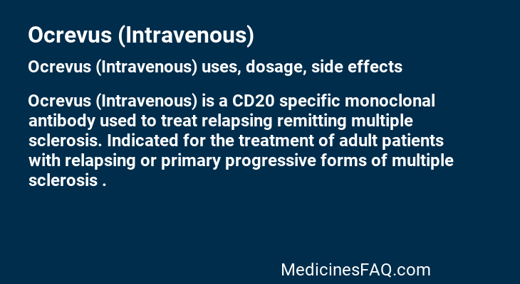 Ocrevus (Intravenous)