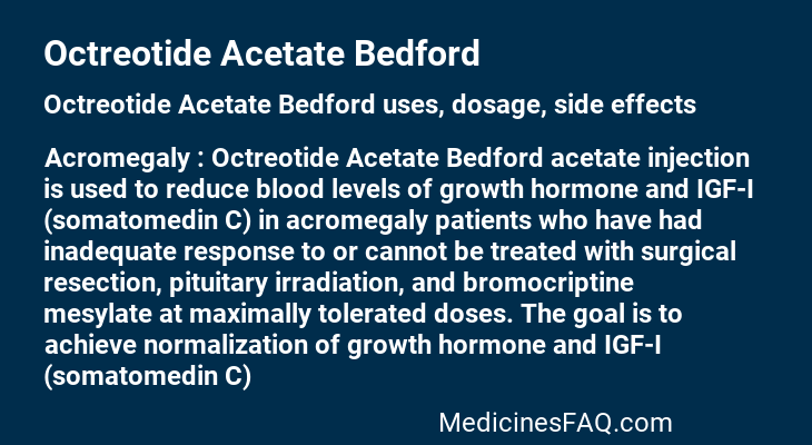 Octreotide Acetate Bedford