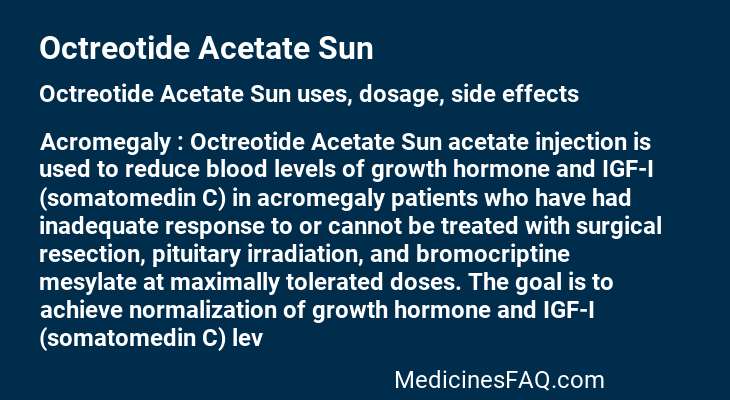 Octreotide Acetate Sun