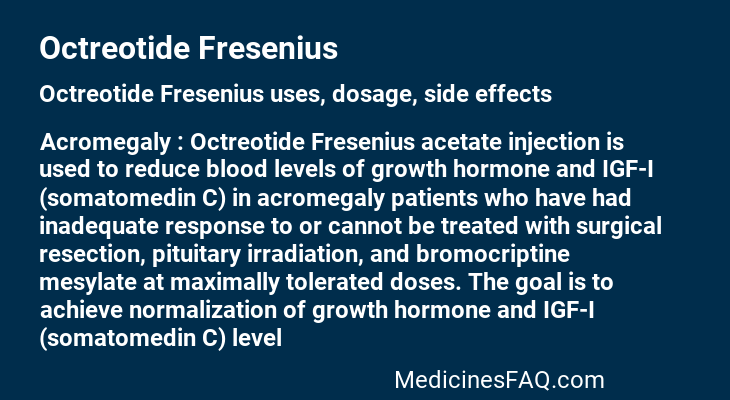 Octreotide Fresenius