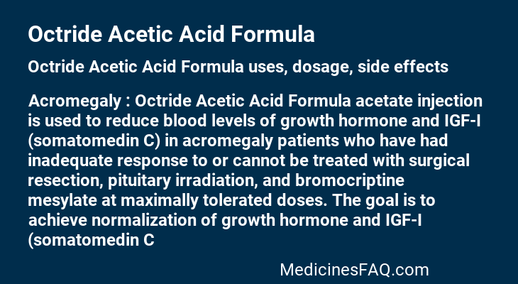 Octride Acetic Acid Formula