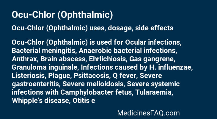 Ocu-Chlor (Ophthalmic)