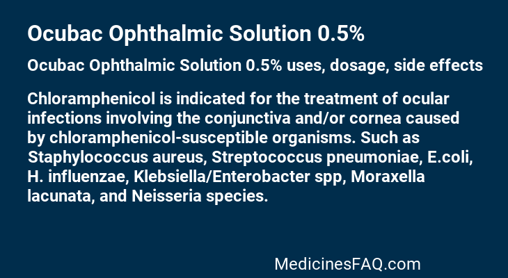 Ocubac Ophthalmic Solution 0.5%