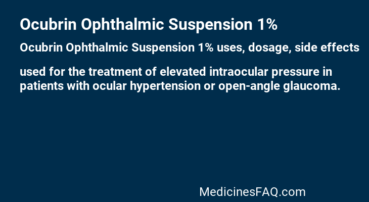 Ocubrin Ophthalmic Suspension 1%