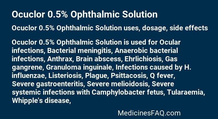 Ocuclor 0.5% Ophthalmic Solution