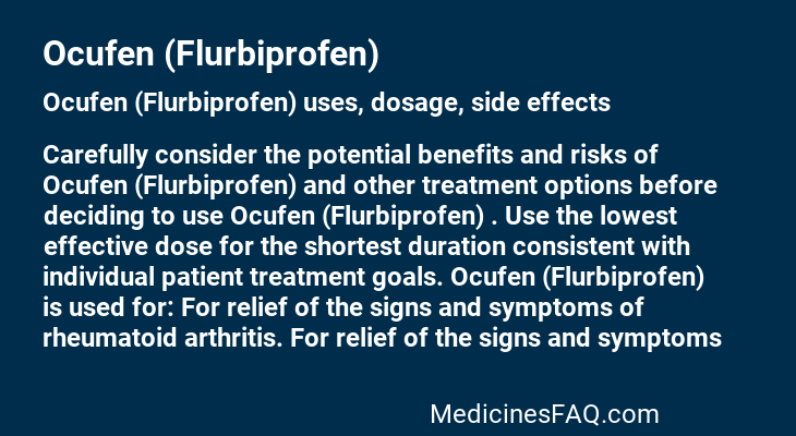 Ocufen (Flurbiprofen)