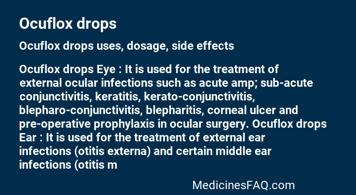 Ocuflox drops