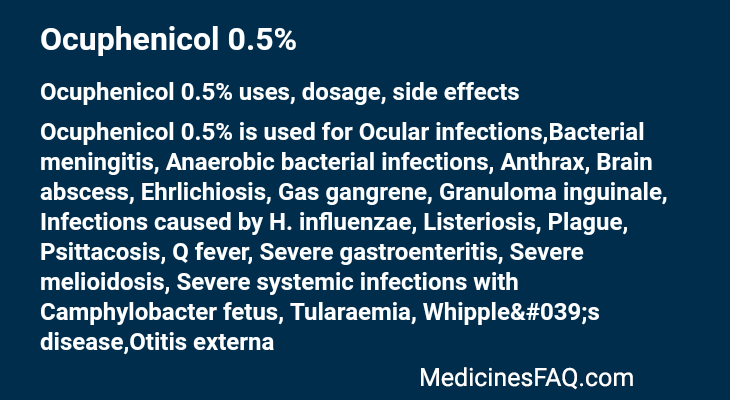 Ocuphenicol 0.5%