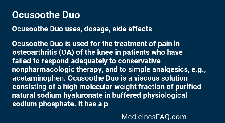 Ocusoothe Duo