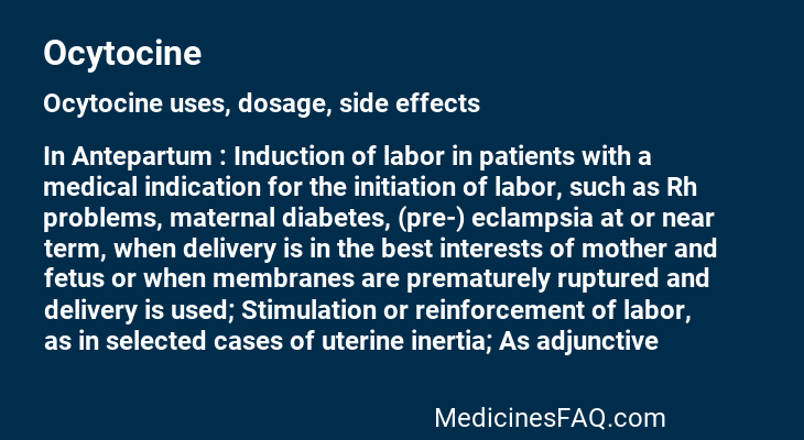 Ocytocine