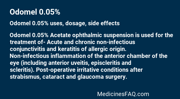 Odomel 0.05%
