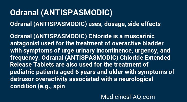 Odranal (ANTISPASMODIC)