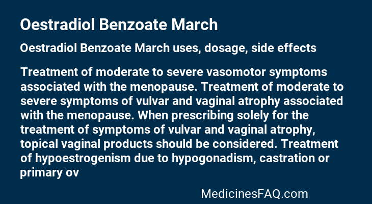 Oestradiol Benzoate March