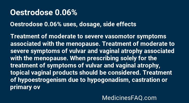 Oestrodose 0.06%