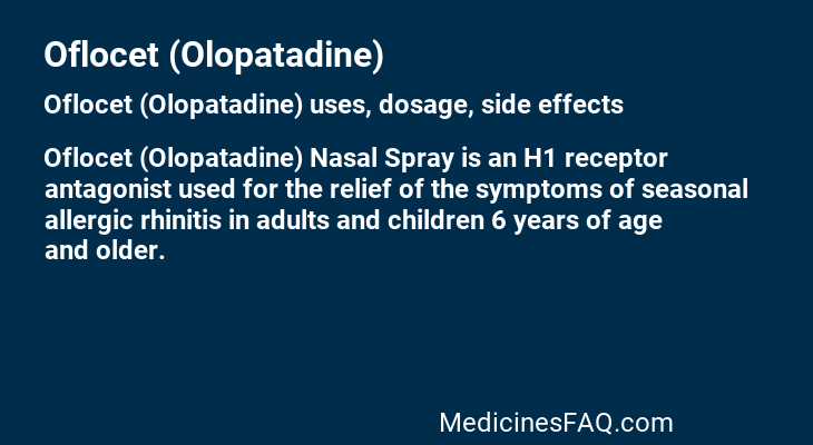 Oflocet (Olopatadine)