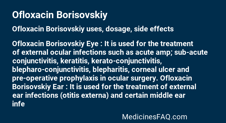 Ofloxacin Borisovskiy