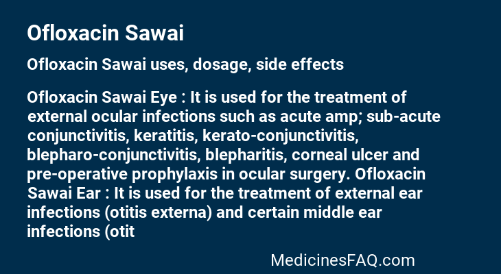 Ofloxacin Sawai