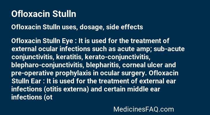 Ofloxacin Stulln