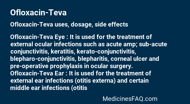 Ofloxacin-Teva