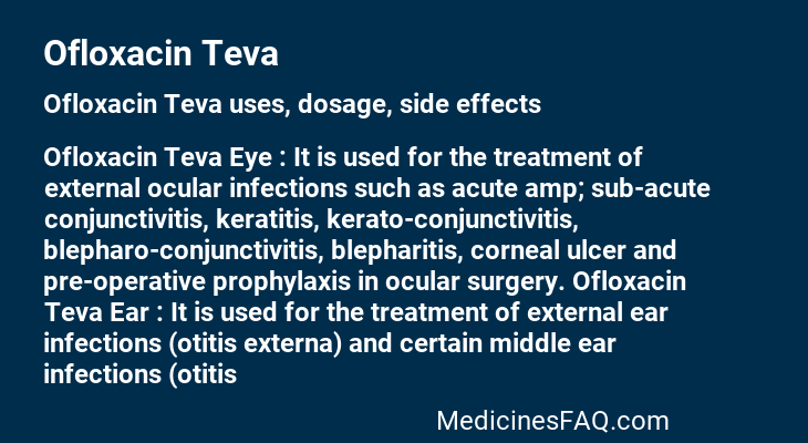 Ofloxacin Teva