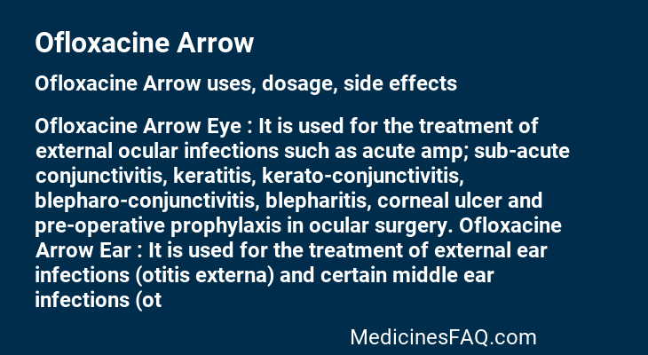 Ofloxacine Arrow