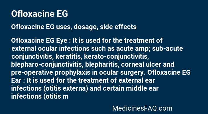 Ofloxacine EG