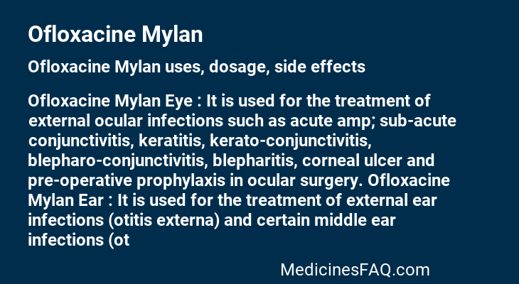 Ofloxacine Mylan