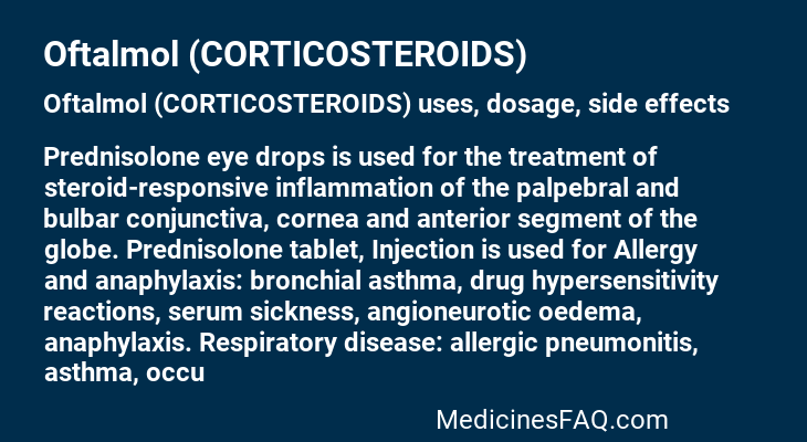 Oftalmol (CORTICOSTEROIDS)