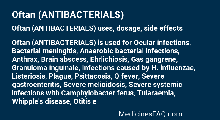 Oftan (ANTIBACTERIALS)