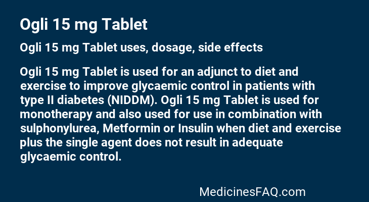 Ogli 15 mg Tablet