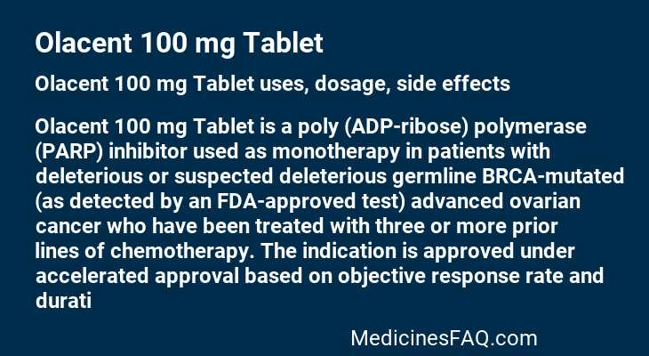 Olacent 100 mg Tablet