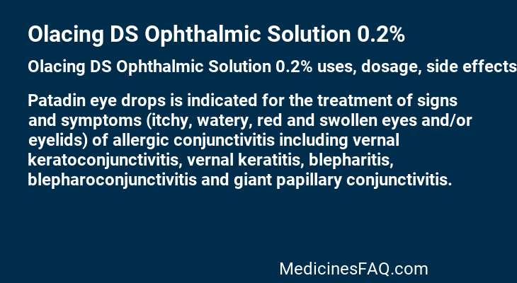 Olacing DS Ophthalmic Solution 0.2%