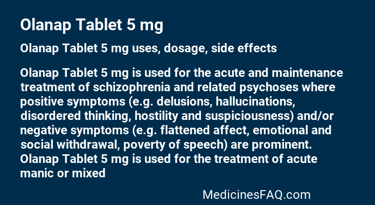 Olanap Tablet 5 mg