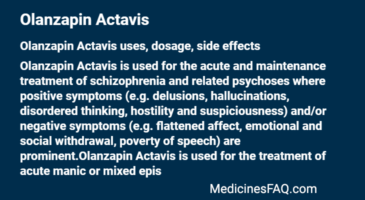 Olanzapin Actavis