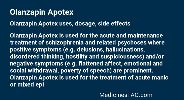 Olanzapin Apotex