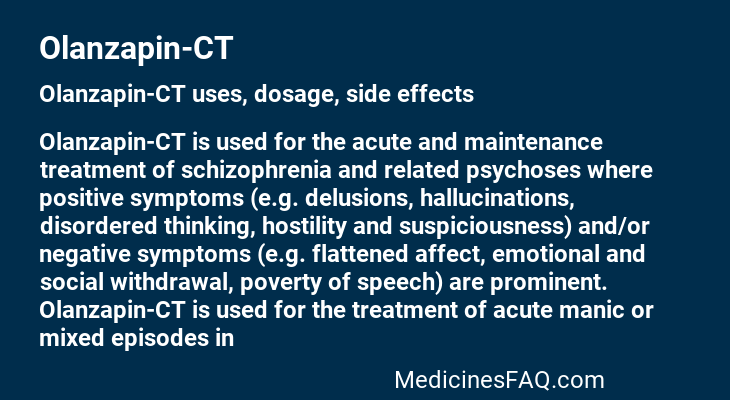 Olanzapin-CT