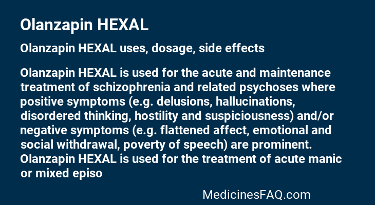 Olanzapin HEXAL