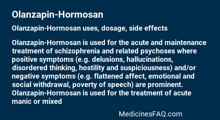 Olanzapin-Hormosan