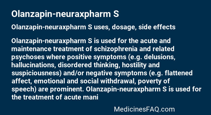 Olanzapin-neuraxpharm S