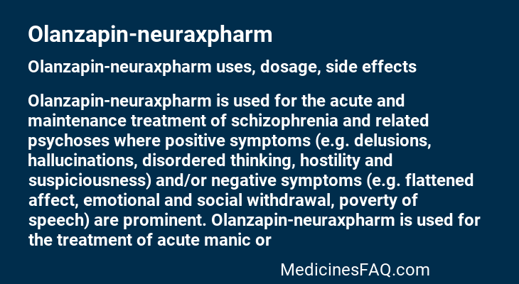 Olanzapin-neuraxpharm