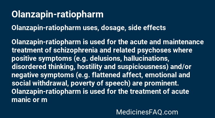 Olanzapin-ratiopharm