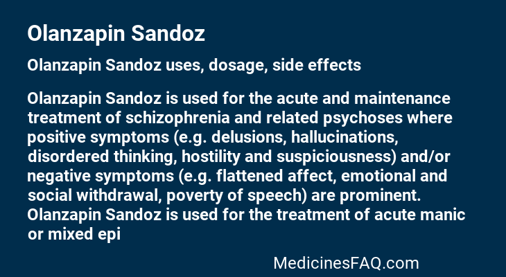 Olanzapin Sandoz