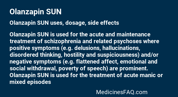 Olanzapin SUN