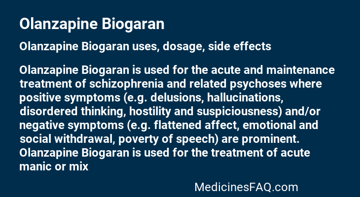 Olanzapine Biogaran