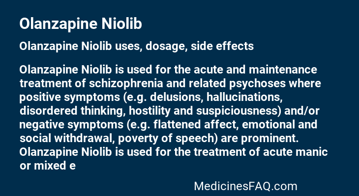 Olanzapine Niolib