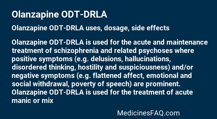 Olanzapine ODT-DRLA