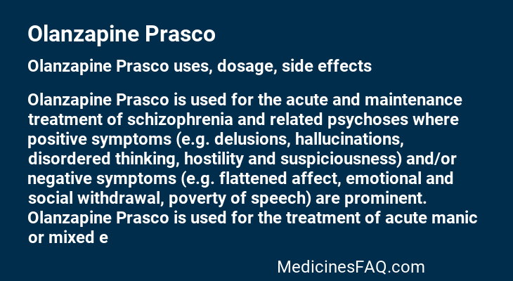 Olanzapine Prasco