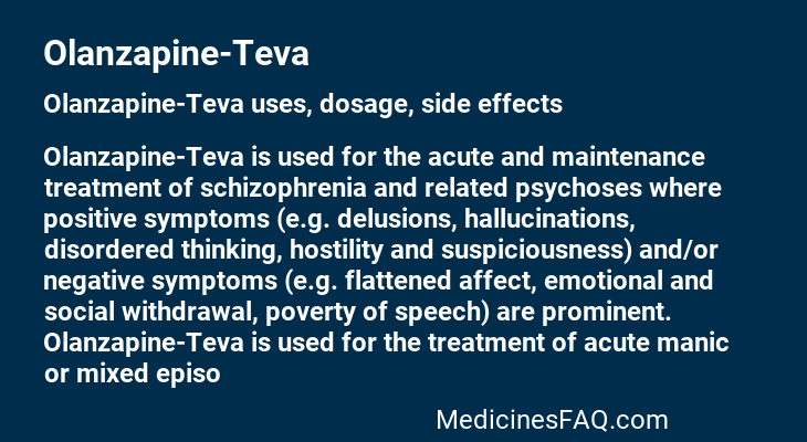 Olanzapine-Teva