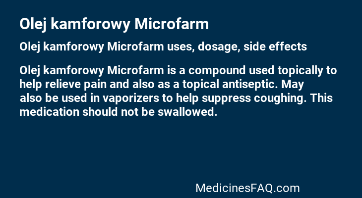 Olej kamforowy Microfarm